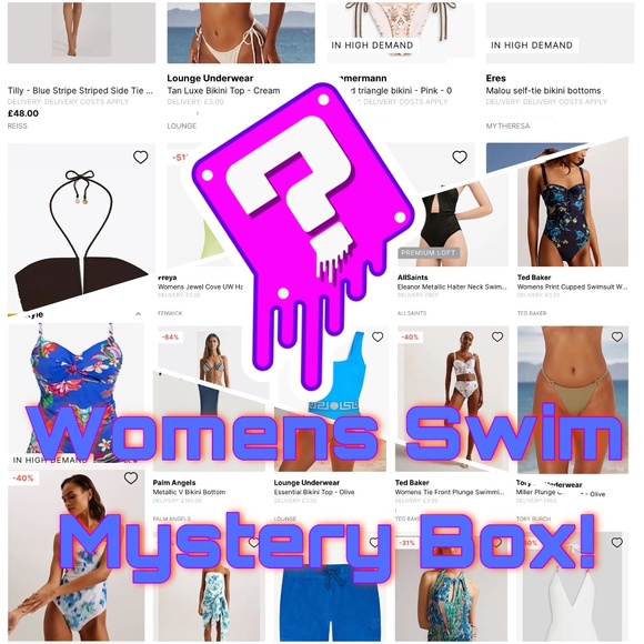 Womens Mystery Swimsuit Box (Bathingsuit, Bikini, Coverup, One-Piece etc) - Picture 1 of 11